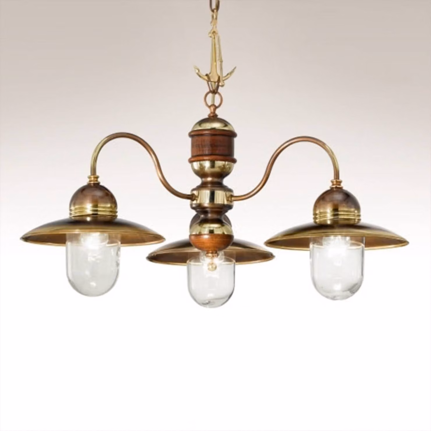 Cremasco Lampada a sospensione FARO, dimmerabile, Ottone / Oro, Soggiorno / Sala da pranzo, Marittimo, Lampada a sospensione