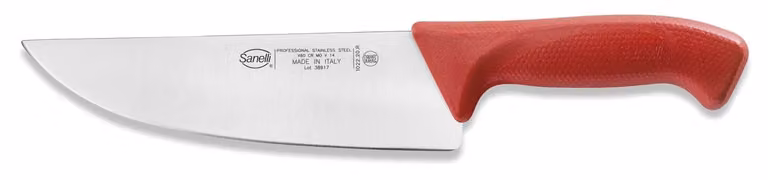 Coltello Affettare Linea Skin Rosso, Cm.20