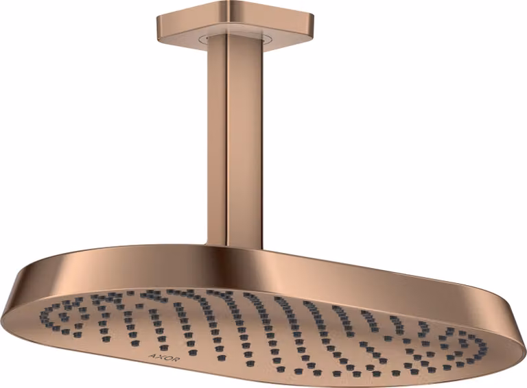 hansgrohe AXOR ShowerSphere Douche de tête 370/220 1jet avec raccordement au plafond, 39760300, 39760300