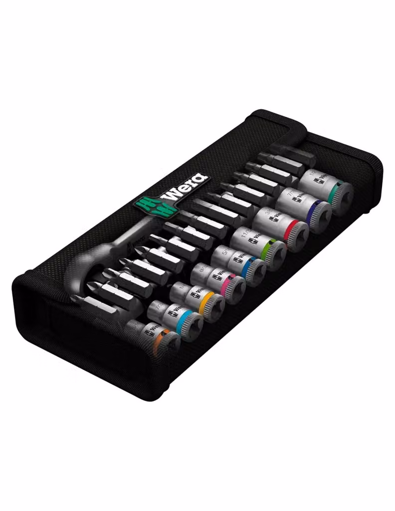 Set di bussole e inserti Wera Zyklop Metal Imp 1/4" in acciaio al cromo-molibdeno, 28 pezzi, multicolore – 2