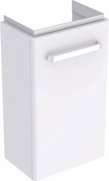 Geberit Renova Compact, élément bas pour lave-mains, avec une porte, portée réduite, 34,8x60,4x25,2cm, blanc, 862040000, 862040000