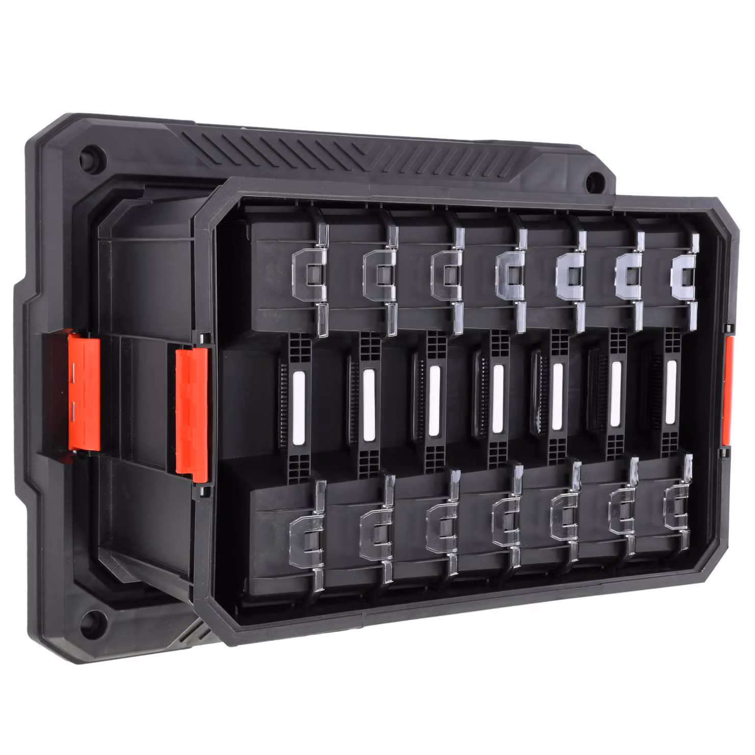 Set 9 in 1 Piattaforma a muro Cassapanca con 7 organizer Set da officina Serie modulare Basic