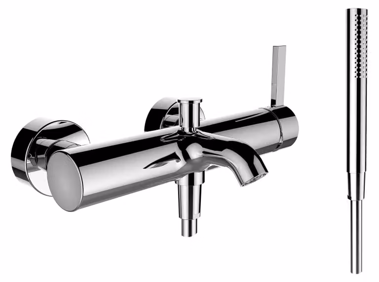 LAUFEN Kartell Mitigeur monocommandé pour baignoire, apparent, set complet, 0041411, H3213370041411, H3213370041411
