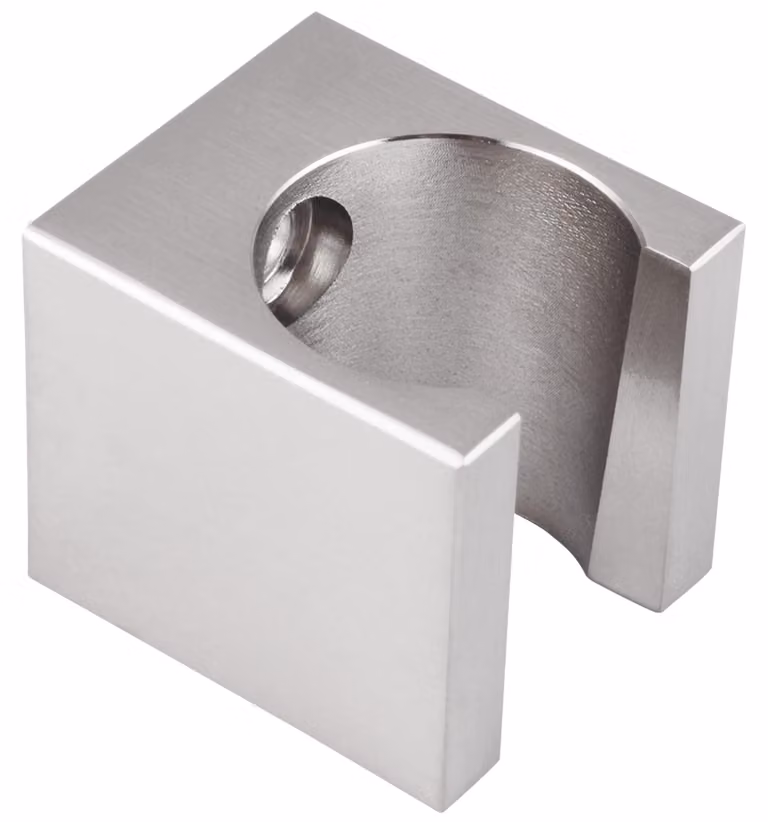 Supporto per doccetta, angolato, semplice, in ottone. Supporto per manopola della doccia, adatto anche per il bidet