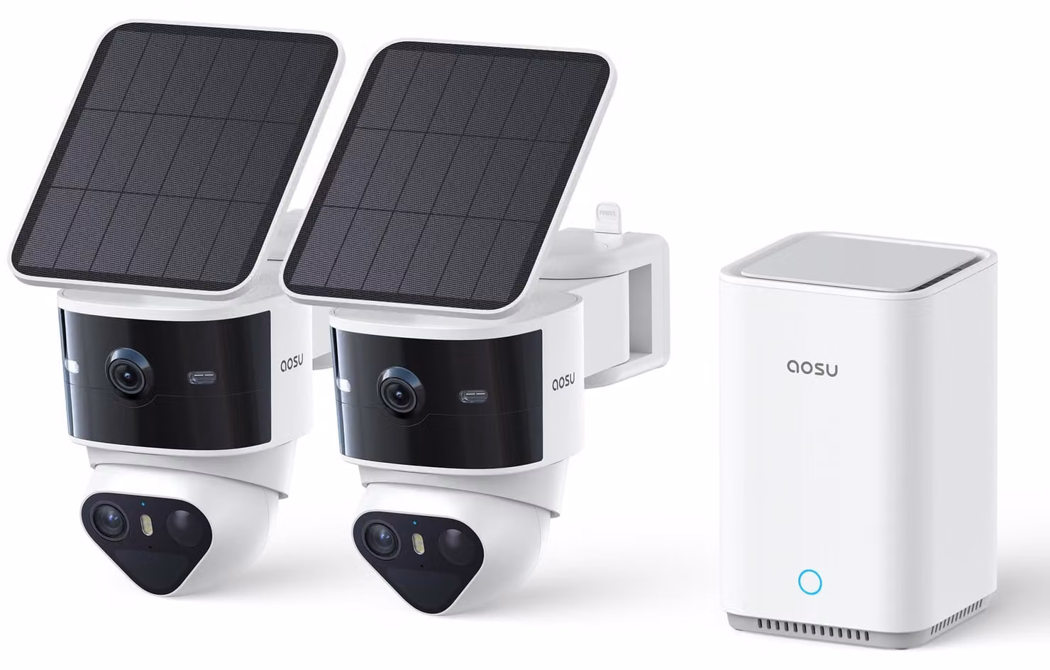 Telecamera di sicurezza wireless per esterni - Risoluzione 3K - Alimentazione a energia solare e connessione Wi-Fi