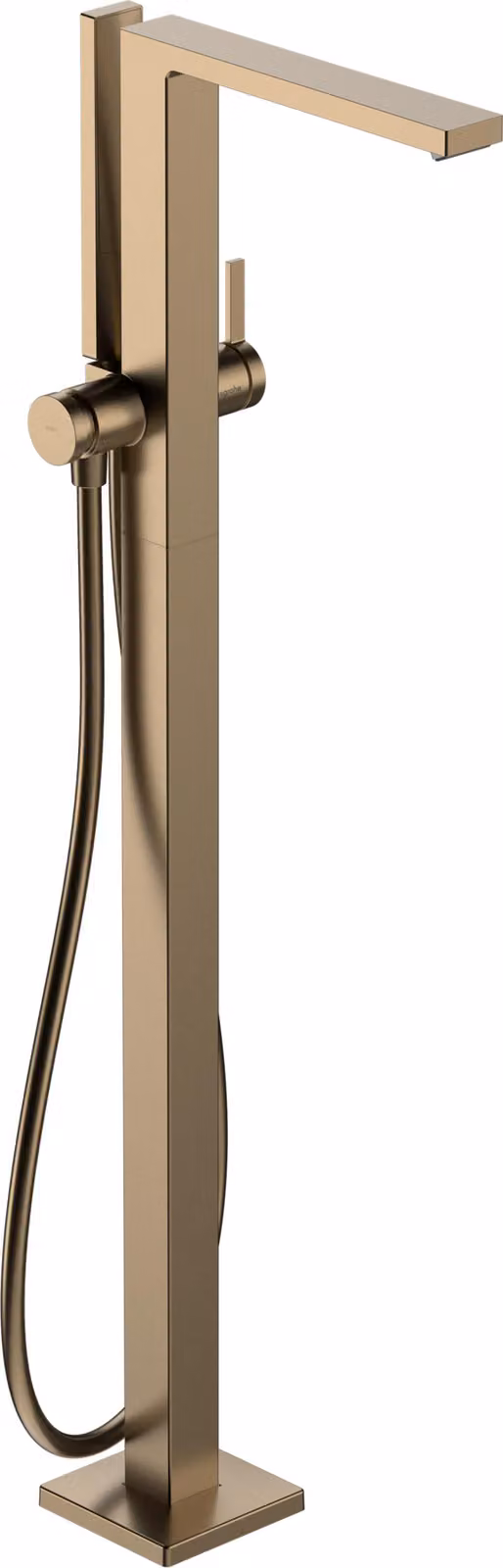 Mitigeur de baignoire monocommande hansgrohe Tecturis E, en îlot, portée de 264 mm, accessoires inclus, 2 points d'eau, 73445140, 73445140