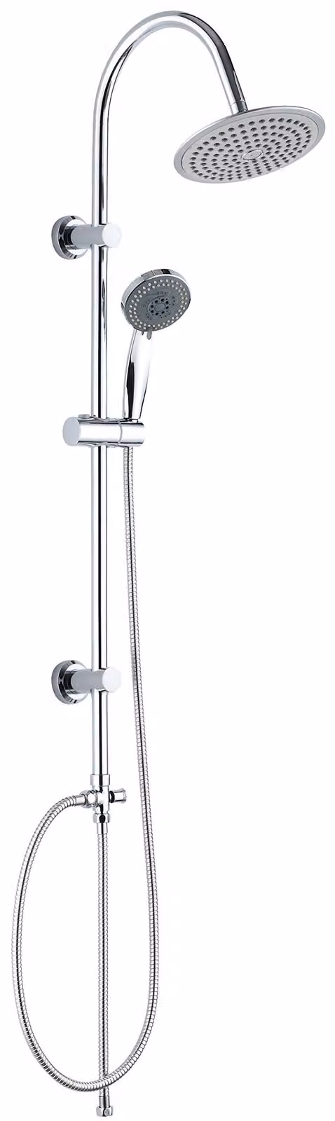Miscelatore per doccia in plastica ABS, colore argento