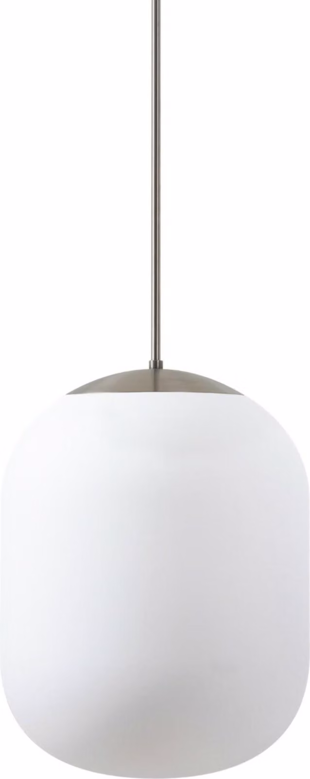 OSMONT TAN62781 TANIA P1 HP apparecchio a sospensione in vetro acciaio inox spazzolato / bianco IP40 4000 K 52W LED