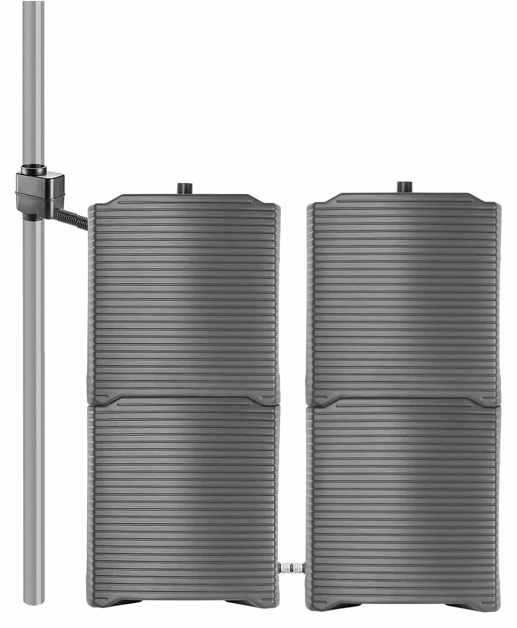 Regenton modulare - 4 unità da 125 litri - in plastica - colore antracite