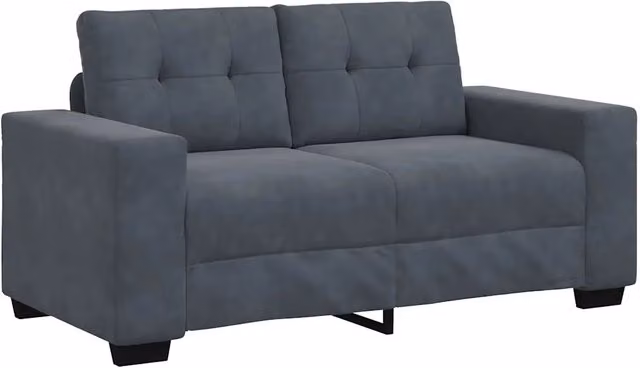 Divano | Divano da soggiorno | Sofa Divanetto Grigio Scuro 160x77x82 cm in Velluto