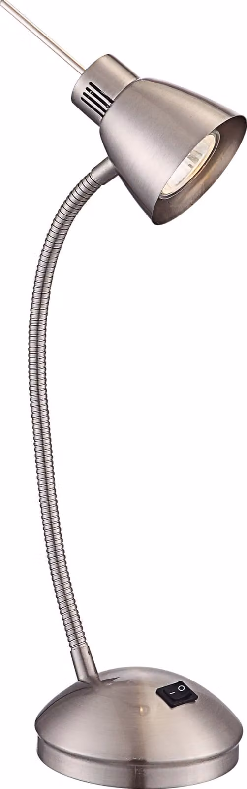 Globo Lighting lampada da tavolo in metallo nichel opaco, 1x GU10 LED
