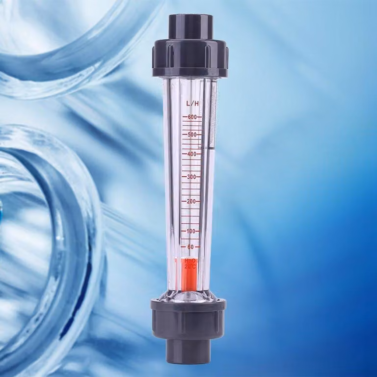Misuratore di portata per tubi in plastica, tipo Rotameter LZS-15, portata da 60 a 600 L/h, contatore di liquidi per acqua, diametro nominale DN15