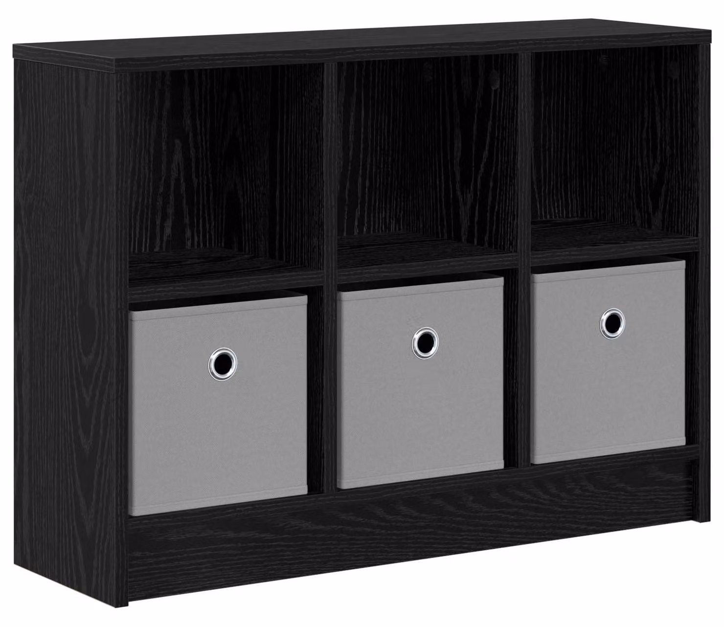 Credenza con cassetto Rovere Nero 73,5 x 22,5 x 53,5 cm