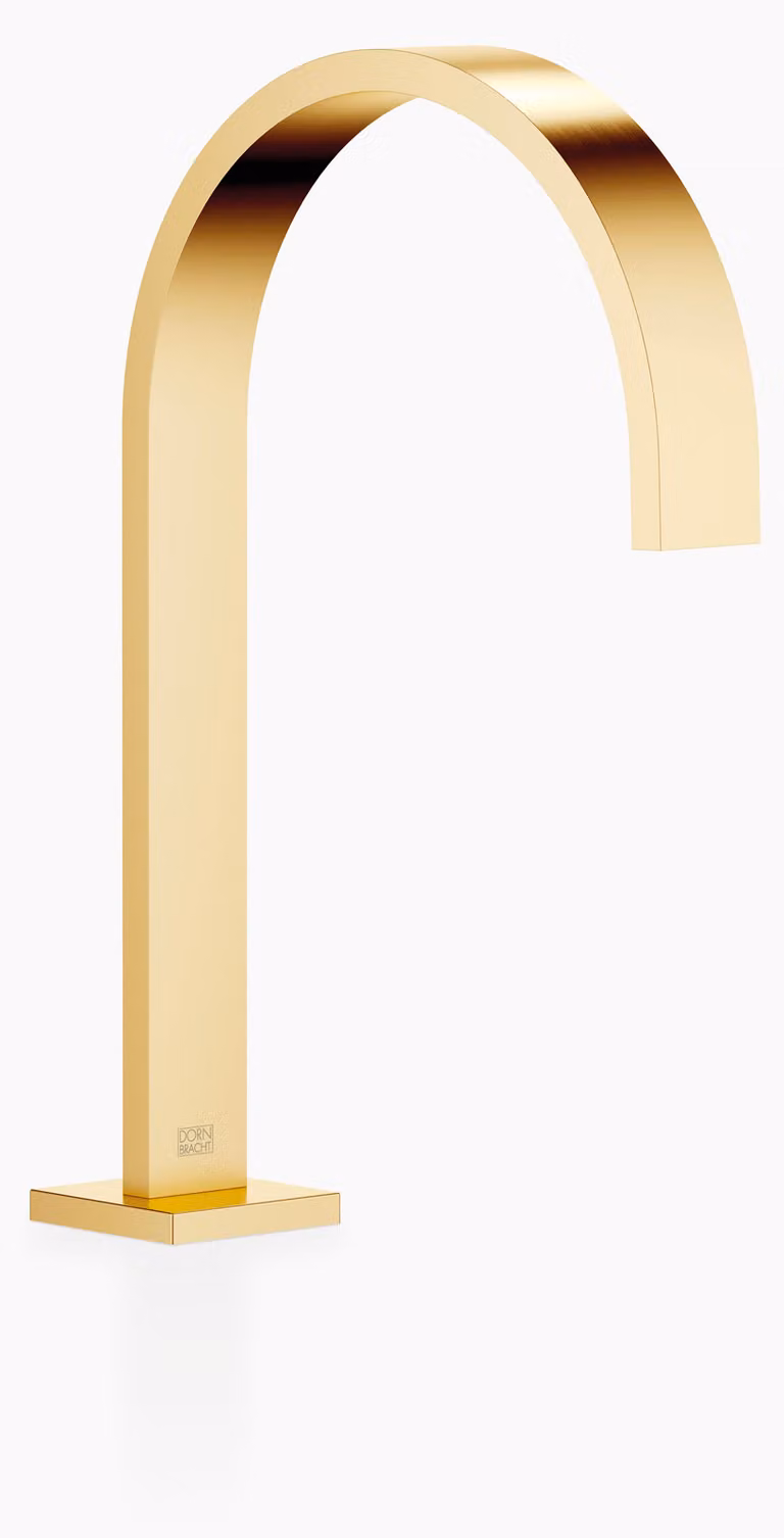 Dornbracht MEM Bec déverseur pour lavabos sans garniture d'écoulement, saillie 200mm, 13716782-28, 13716782-28