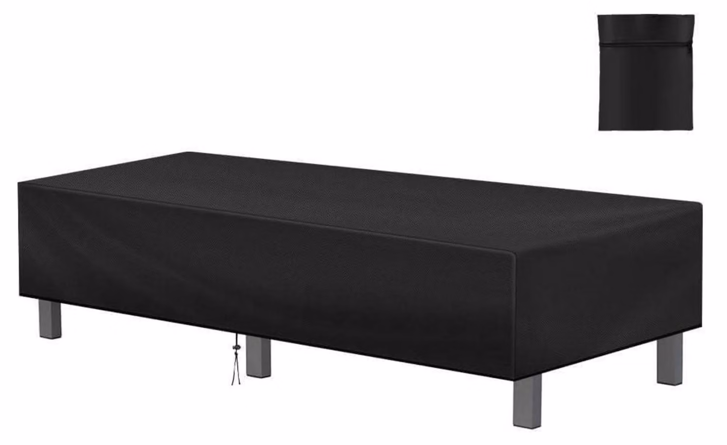 Copertura per sedia da giardino, dimensioni 220x80x40 cm, tessuto Oxford, impermeabile, con protezione UV