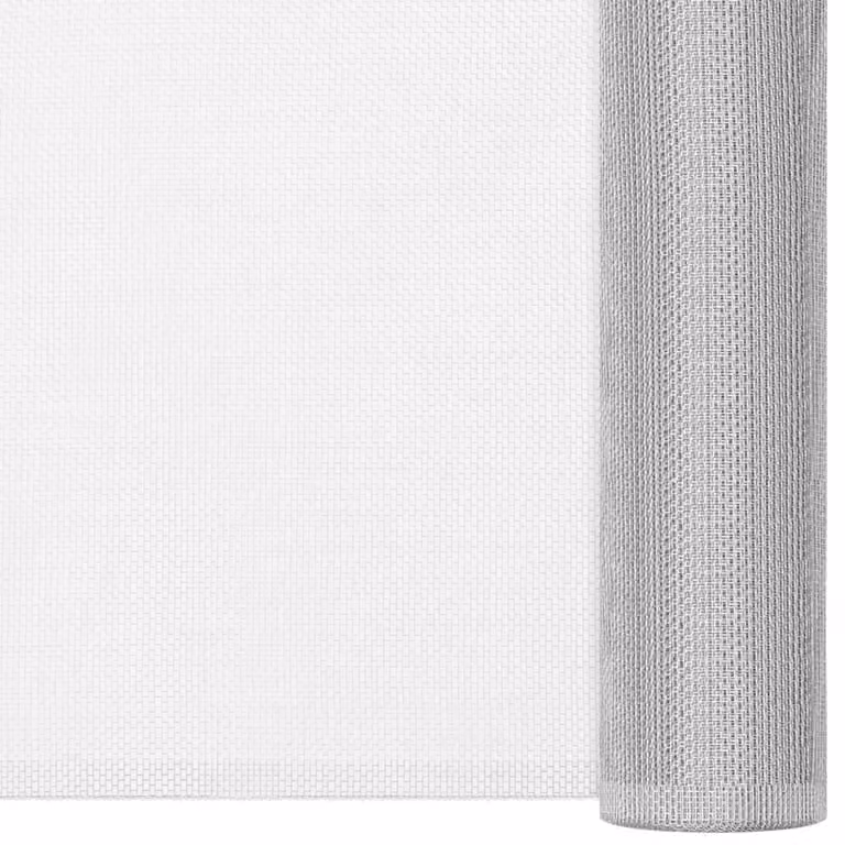 vidaXL Zanzariera in alluminio 80x500 cm argento