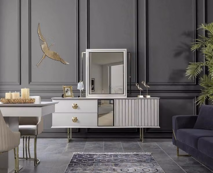 Hochwertig Design Möbel Luxus Kommoden Sideboard Esszimmer Moderne Weiß Holz