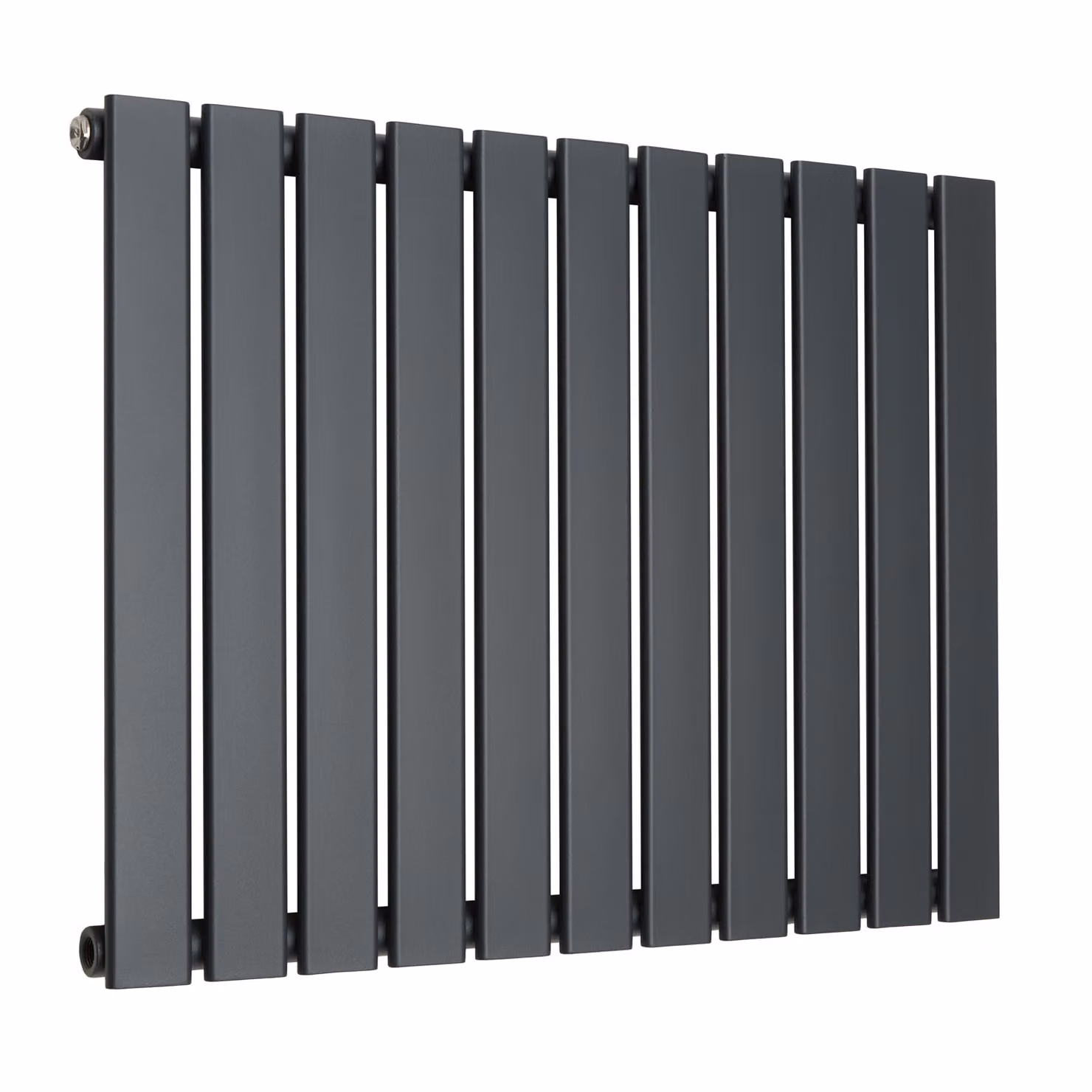 Radiatore di Design Orizzontale Piatto - Antracite - 595mm x 770mm (Pannello Singolo) - Sterling Arlie by Hudson Reed