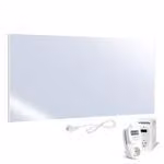 UMBRELLA® H700 Riscaldatore a infrarossi con specchio 700 W con termostato TH12 – Carbon Crystal – Design elegante 2-in-1