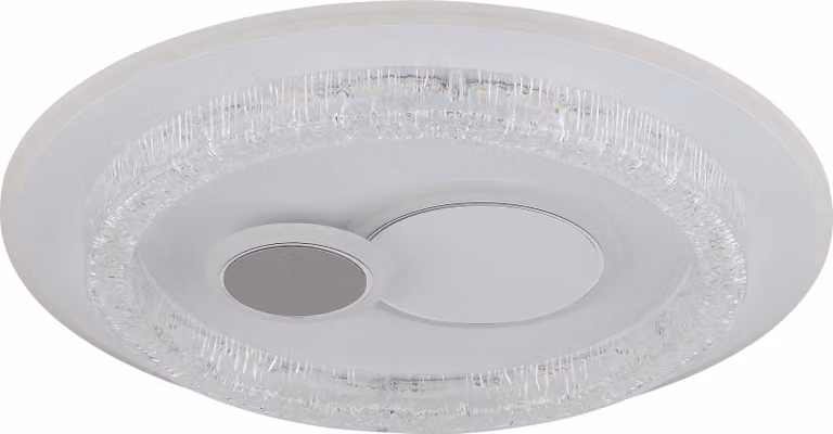 Globo Kriswall Plafoniera LED 48W CCT bianco opaco, funzione memoria in metallo Ø49,5cm 41005