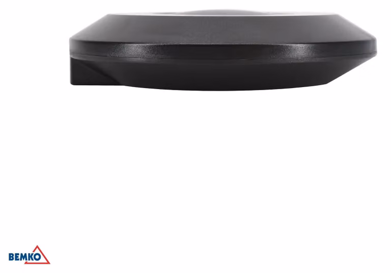 Sensore di movimento a microonde, rotondo, nero, 800 W, 360°, grado di protezione IP20
