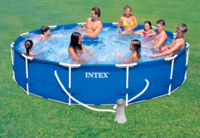 PISCINA FUORITERRA FRAME CON TELAIO TONDA INTEX CM. 366X76H CON POMPA