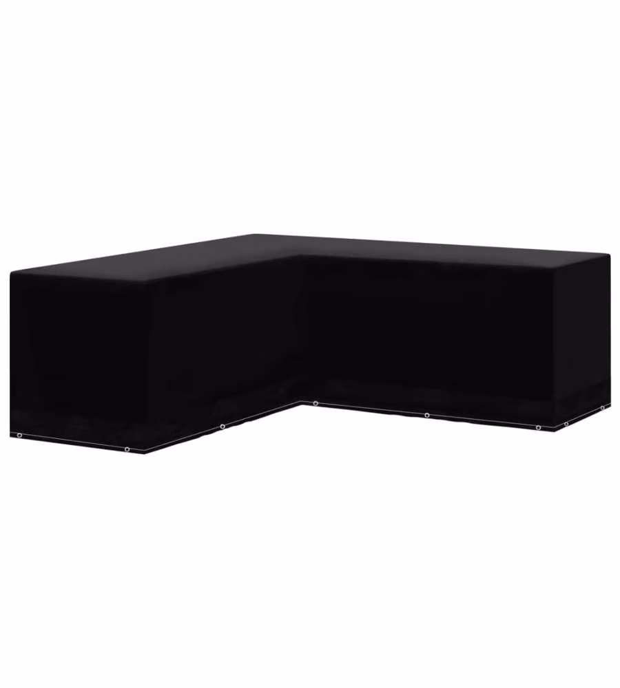 Teli per Mobili da Giardino 2 pz Forma a L 12 Occhielli 250x250x90cm