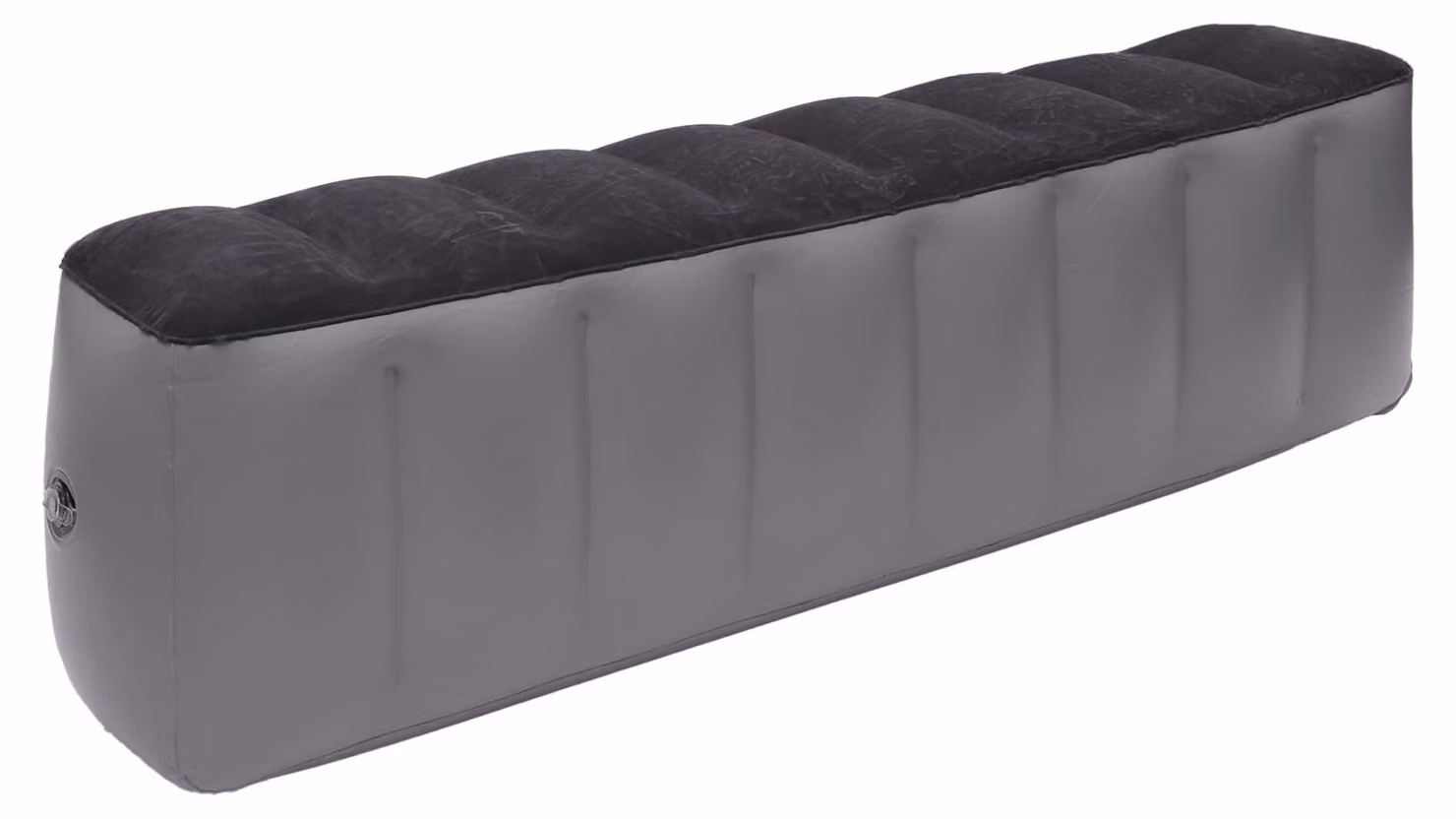 Inovra - Materasso gonfiabile per auto - Trasforma il sedile posteriore in un letto - Materiale in PVC - Traspirante - Resistente - 130x28x42 cm - Nero/Grigio - Materasso gonfiabile per auto