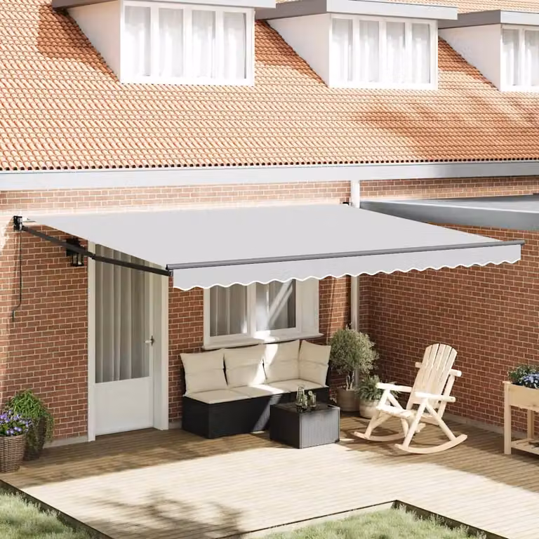 vidaXL Telaio di tenda manuale 4 x 3 m Antracite