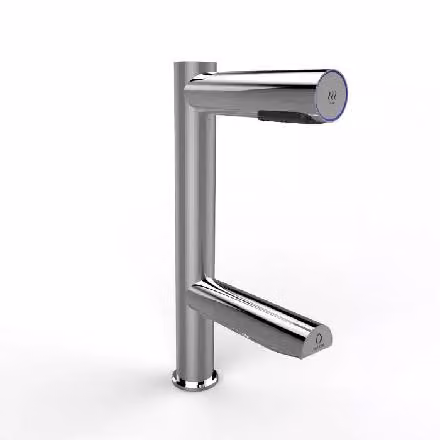 Asciugamani Jet Dryer - Miscelatore per lavabo a sensore DUO 2in1 con asciugamani, acciaio inox spazzolato 8596220010353