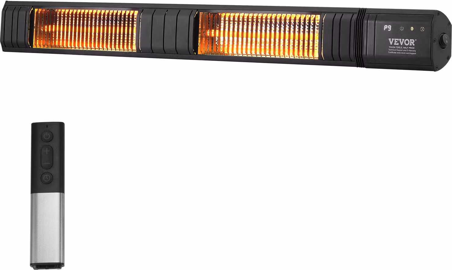 Riscaldatore radiante a infrarossi da 3000 W Telecomando timer IP65
