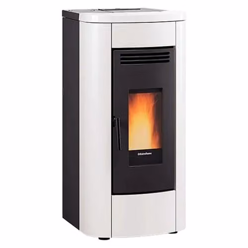Stufa a pellet Extraflame Klaudia AD Evo White 8kW Classe A+ in metallo – 2