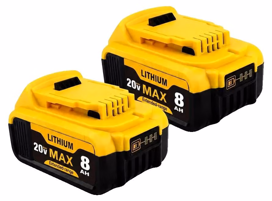Batterie di ricambio, compatibili con dispositivi a 20V, con maggiore durata, per utensili Dewalt a 20V, serie 8