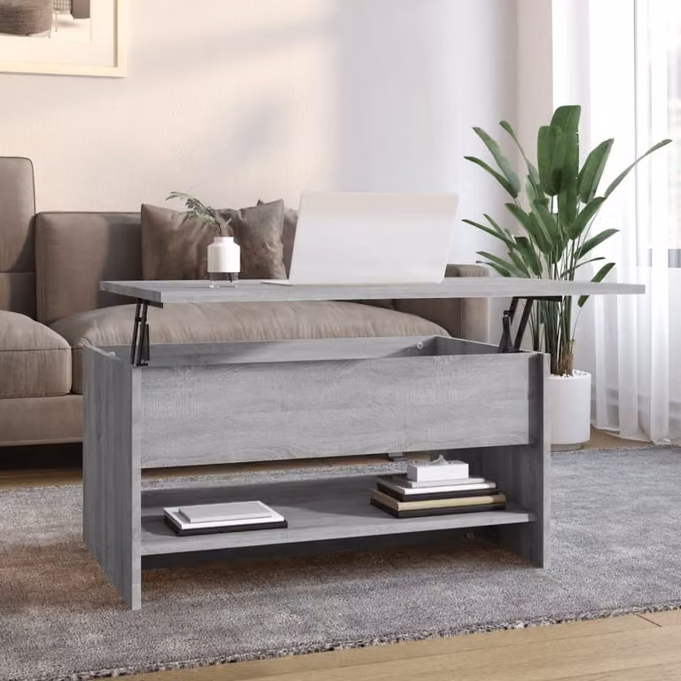 vidaXL Tavolino Grigio Sonoma 80x50x40 cm Materiale a base di legno - Tavolino - Tavoli da caffè - Tavolino - Tavolino da divano
