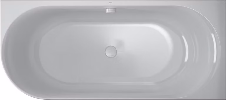 VIGOUR DERBY Raumeck Vasca da bagno in acrilico con rivestimento e riempimento con troppopieno 180 x 80 cm bianco lucido, rettangolare