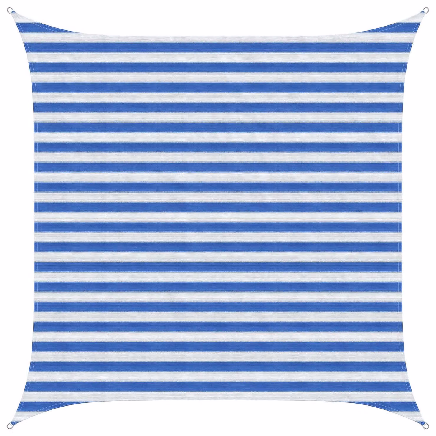 Telo Ombra Quadrato vidaXL in HDPE Blu e Bianco 2,5 x 2,5 m