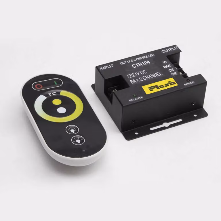Controllore Arelux Per Regolazione Della Temperatura Colore (Cct) E Della Luminosità, 12/24V Dc, 12A, 144/288W