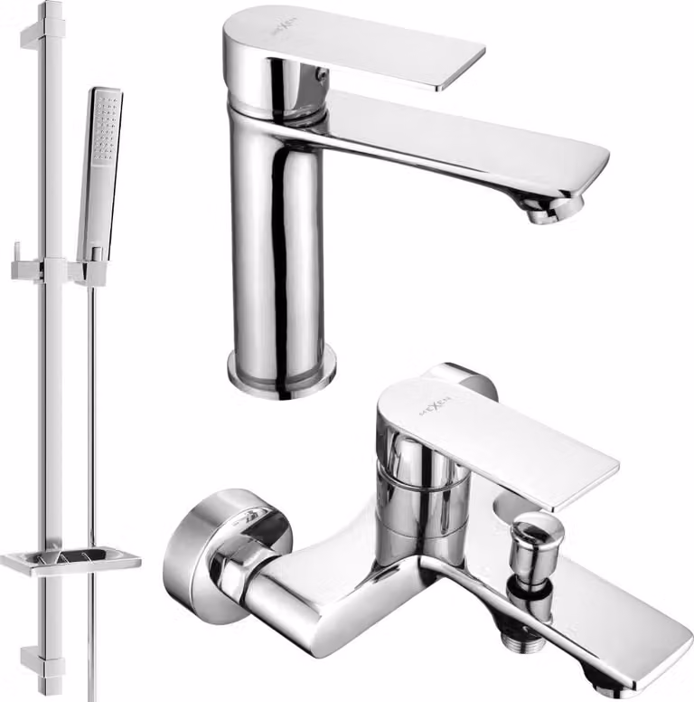 Mexen Royo DQ72 set vasca da bagno, cromo - 72203DQ72-00