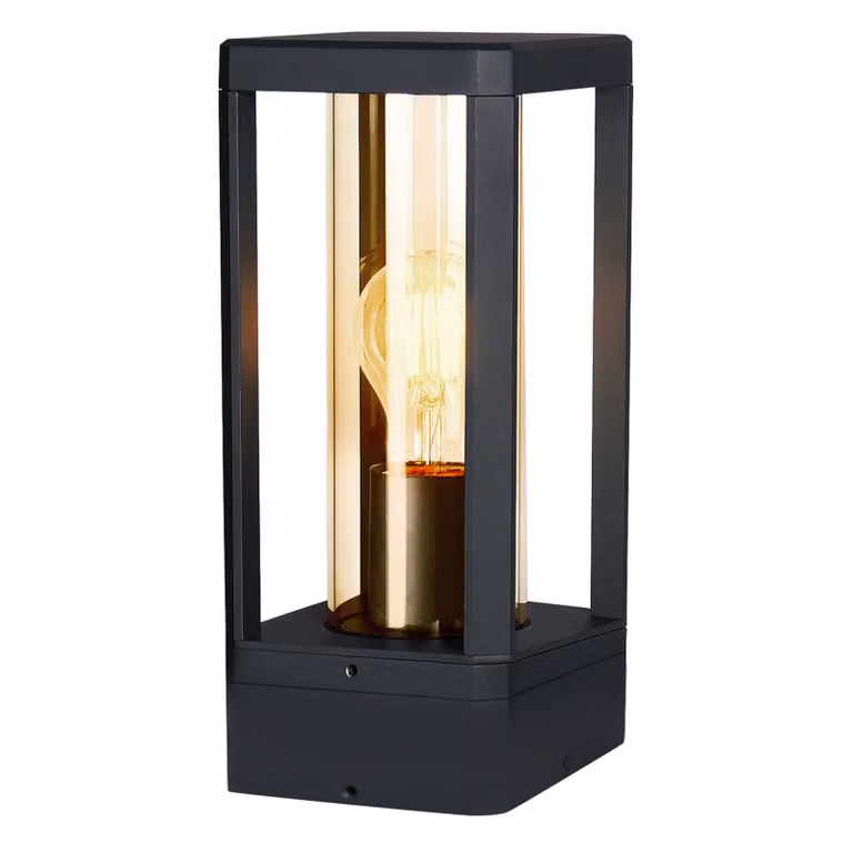Lampada da giardino a stelo nera 1xE27 60W Cissus Candellux
