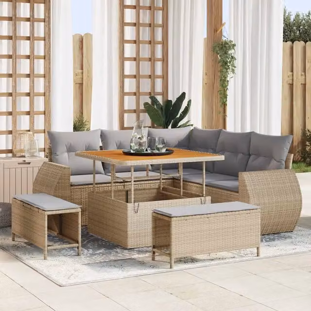Set Divano da Giardino 8 pz 7-Numero di posti 3363817