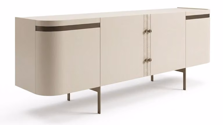Mobile contenitore, materiale: legno, stile: moderno, tipologia: credenza, ambiente: soggiorno, colore: beige