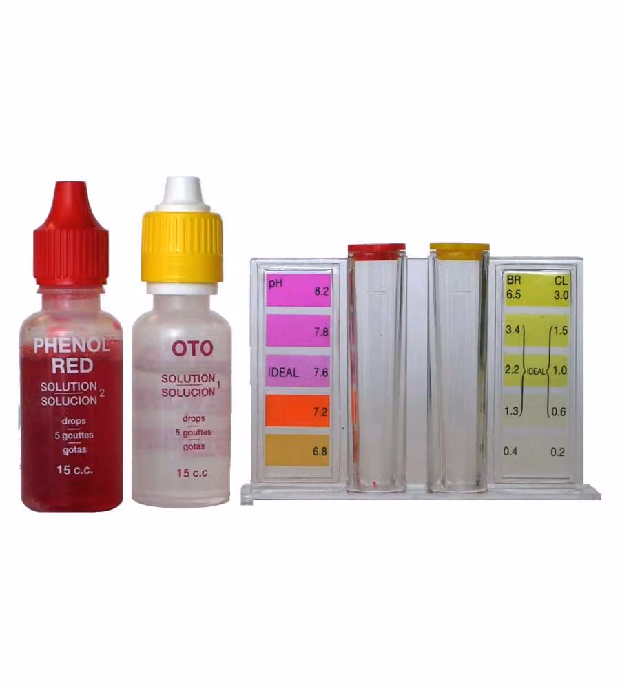 Gre Kit Test Acqua Piscina - Misura Cloro, Bromo e pH