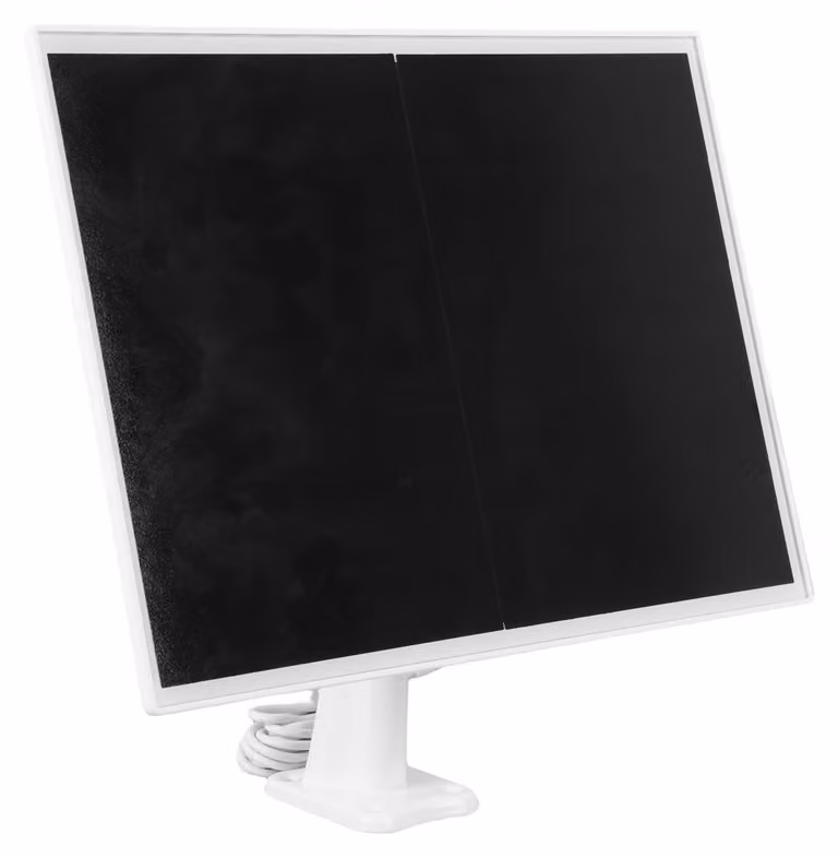 Pannello solare da 15W per telecamere di sorveglianza, grado di protezione IP66, connettori USB-C/Micro-USB, cavo da 3 metri