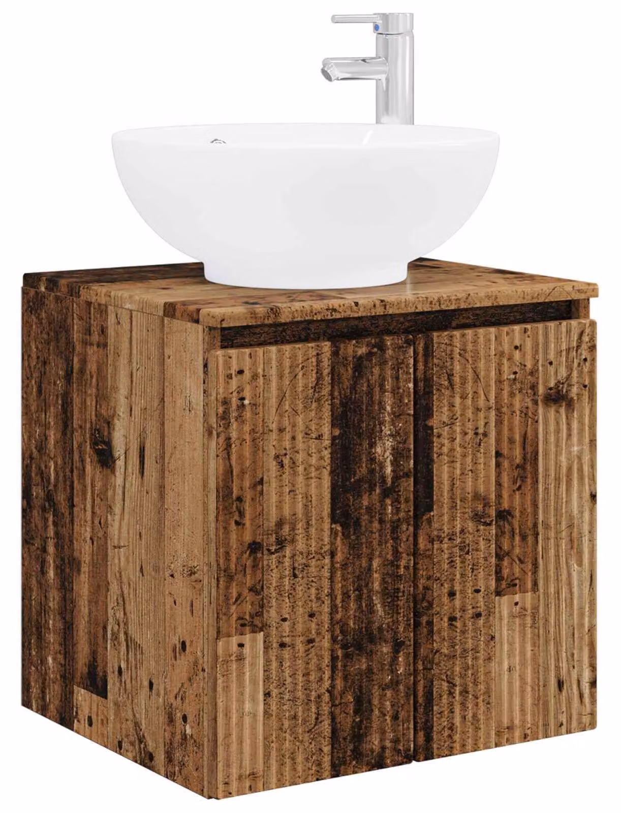 Mobile Lavabo da Parete Legno antico 49,5 x 44,5 x 65 cm
