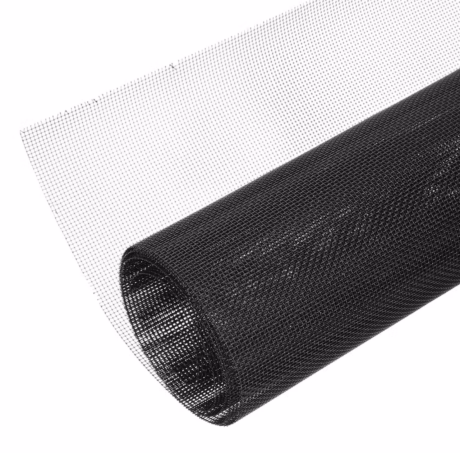 Griglia di ventilazione tessuta, dimensioni 400x1000 mm, maglia da 1 mm, colore nero