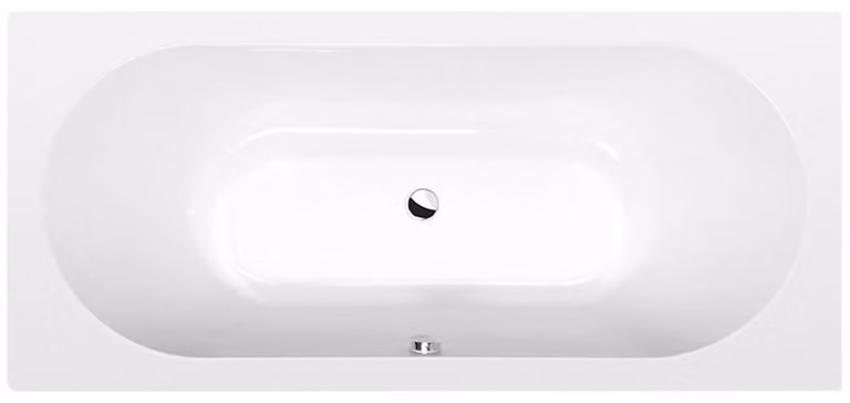 VIVA B vasca rettangolare con piedini 185 x 80 x 47 cm, bianco