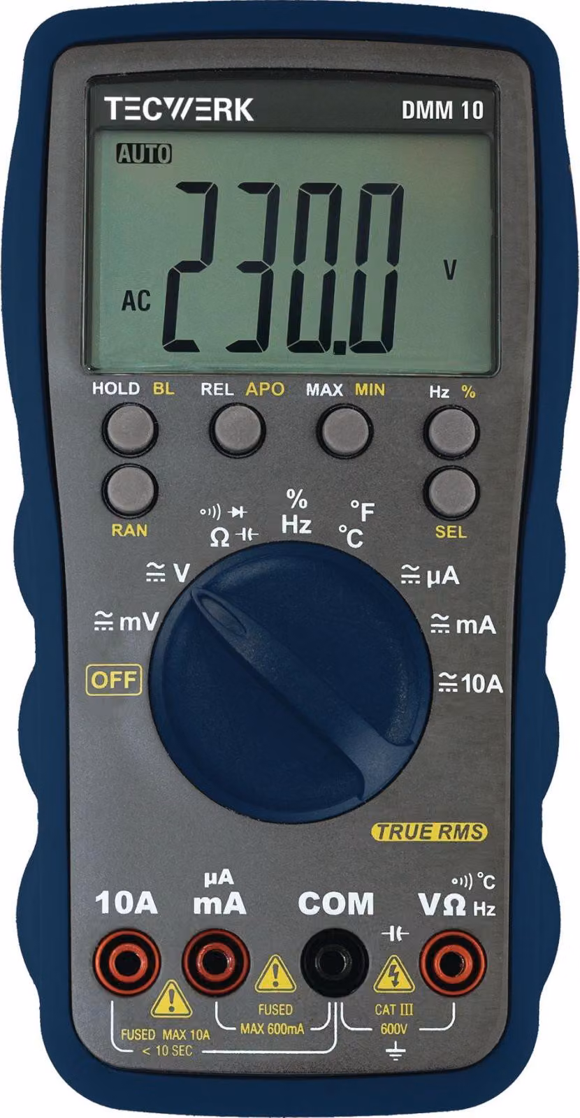Multimetro DMM 10 0-600 V AC/DC VERO RMS