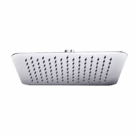 Piatto doccia a soffitto Mereo, Slim, quadrato 200 x 200 mm, con cerniera, acciaio inox - CB485F