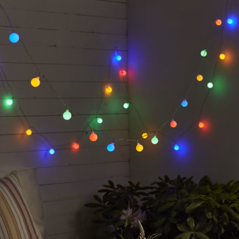 Catena luminosa a LED BERRY / 50 LED / 7,35 M / uso esterno / IP44 / Multi