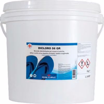 Dicloro granulare per la disinfezione di piscine semplici, 25 kg